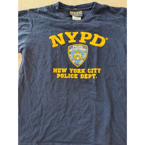 NYPD Navy Blue Shirt Kids Medium 10/12 New York City Police Department Travel - Picture 3 of 4